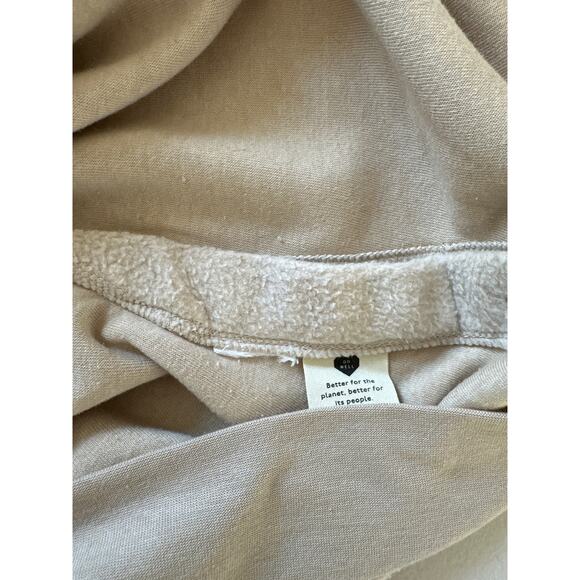 Madewell Resourced Brushed Side Button Oversized Relaxed Fit Sweatshirt Tan M - Picture 13 of 13